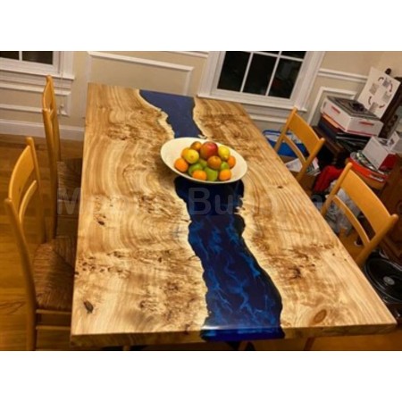 Деревянный стол с эпоксидной смолой А-16